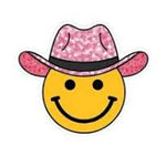 Stickers NW-Pink Hat Smiley Face