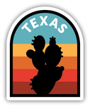 Stickers NW-Texas Prickly Pear Crest