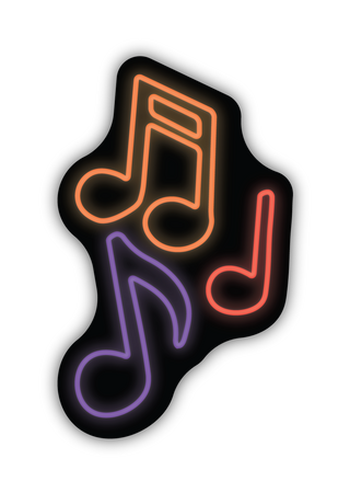 Stickers NW-Music Notes