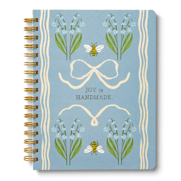 Book Spiral Notepad  -JOY is handmade