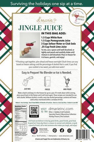 D'Marie - Jingle Juice Cocktail Slush Mix 10 oz
