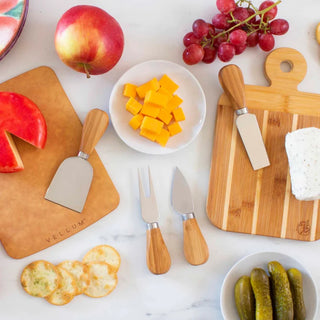 Totally Bamboo - 4 Piece Cheese Knife With Stainless Steel Blades