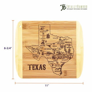 A Slice Of Life Texas Cutting Board - Totally Bamboo