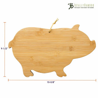 Pig Shaped Cutting Board - Totally Bamboo