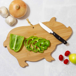 Pig Shaped Cutting Board - Totally Bamboo