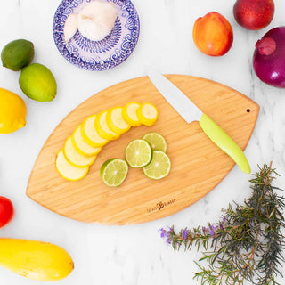 Totally Bamboo - Football Shaped Cutting Board: 15" x 8-1/2"