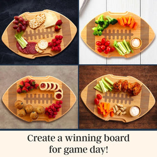 Football - Shaped Cutting And Serving Board - Totally Bamboo