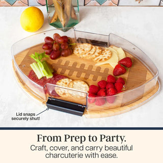 Football - Shaped Cutting And Serving Board - Totally Bamboo