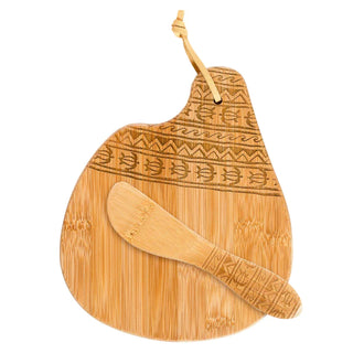 Tonga Serving Board & Spreader Bamboo
