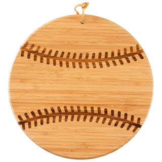 Baseball Shaped Cutting Board - Totally Bamboo