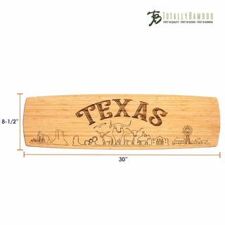 Texas Engraved XL Charcuterie Board - Totally Bamboo