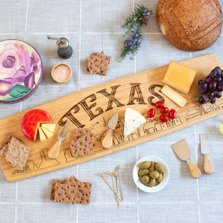 Texas Engraved XL Charcuterie Board - Totally Bamboo