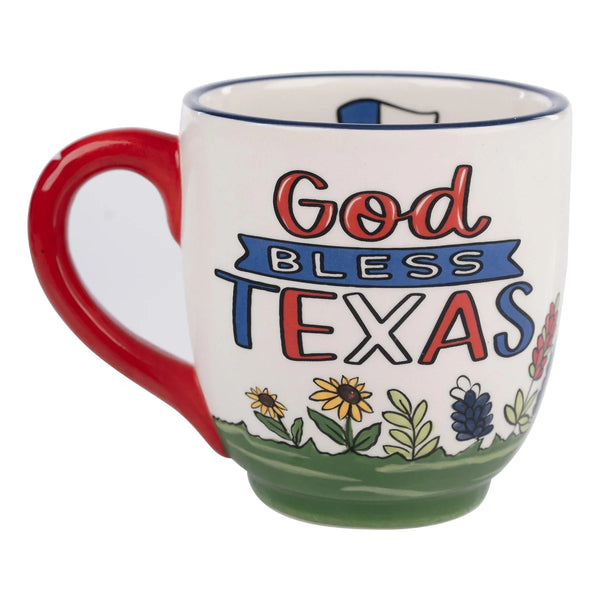 Mug Glory Haus Longhorn God Bless Texas