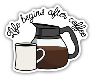 Stickers NW-Life begins after coffee