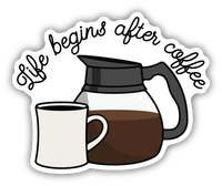 Stickers NW-Life begins after coffee
