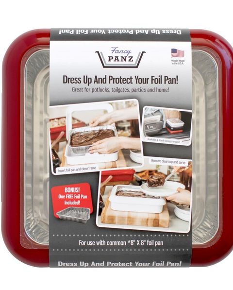 Fancy Panz For Foil 8x8 Pan Red