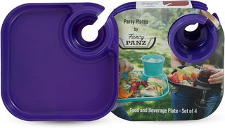 Purple Party Plate (Set of 4) - Fancy Panz
