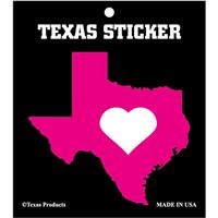 Texas Products- Pink Texas Glitter Sticker