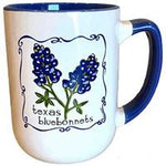 Mugs Texas Blue Handle Bluebonnets