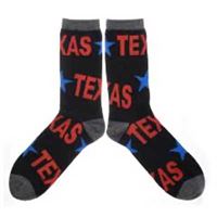 Socks Texas Word & Star Black