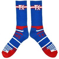 Socks Texas Terry Bottom-Blue