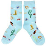 Socks Texas Desert Icon Light Blue