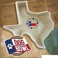 TX shaped Dog Bowl