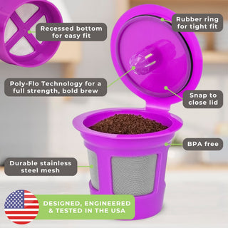 Single Serve Reusable Filter cup & EZ Scoop Value Pack