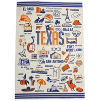 TX Products-TX Map Tea Towel