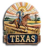 Magnets Texas Cowboy Sunset