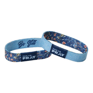 Tap To Pray-Wristband-Wildflower Be Still-Medium