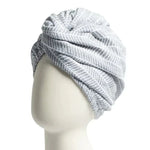 Hair Towel Wrap-Branches Grey