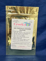 Crockstar Mixes-No tortilla Chicken Fajitas