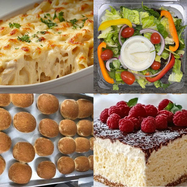 A Dinner for 4 to Pick Up Thursday, 07/31/25 - CHICKEN ALFREDO BAKE
