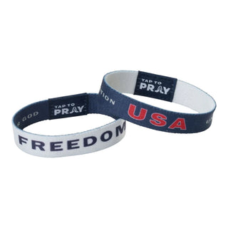 Tap To Pray-Wristband-Freedom-Medium