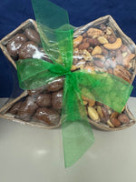 Basket Small TX with Chocolate Pecans and Super Mix