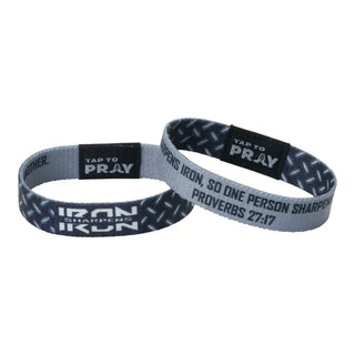 Tap To Pray-Wristband-Iron sharpens Iron-Large