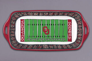 OU  Melamine Serving Tray  -  Magnolia Lane