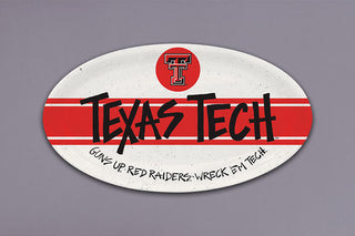 Texas Tech Melamine Small Oval Tray  -  Magnolia Lane