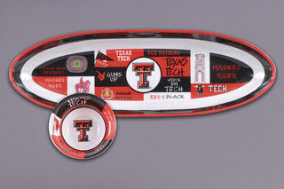 Texas Tech Melamine Chips & Dip Tray  -  Magnolia Lane