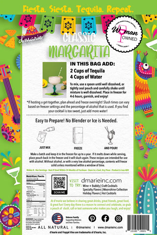 D'Marie - Classic Margarita Cocktail Slush Mix 10 oz
