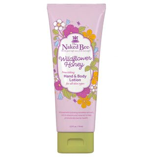 Naked Bee Moisturizing Hand & Body Lotion 2.5 oz Wildflower Honey