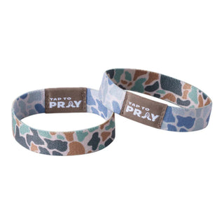 Tap To Pray-Wristband-River Rock Camo-Classic & Sage-Medium