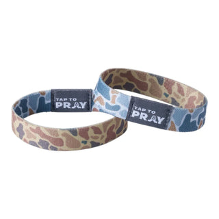 Tap To Pray-Wristband-River Rock Camo-Sahara & Copper Medium