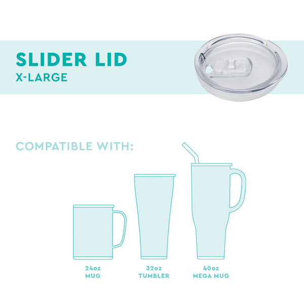Swig Clear Slider Lids XL