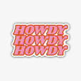 Stickers NW-Howdy Howdy Howdy