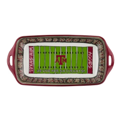 A&M Aggies Football Stadium Melamine Serving Tray  -  Magnolia Lane