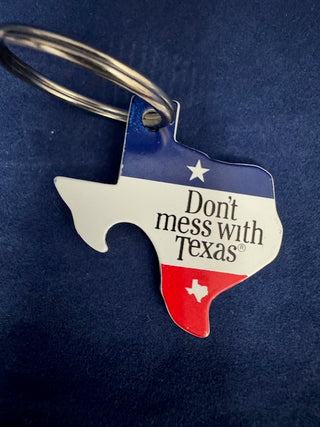 Pop A Top Texas Don't Mess With Texas Key Ring