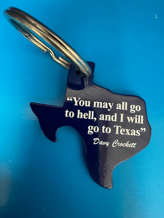 Pop A Top Texas I'll Go To Texas Key Ring