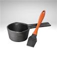 Cast Iron Basting Set w/Saucepan & Brush
